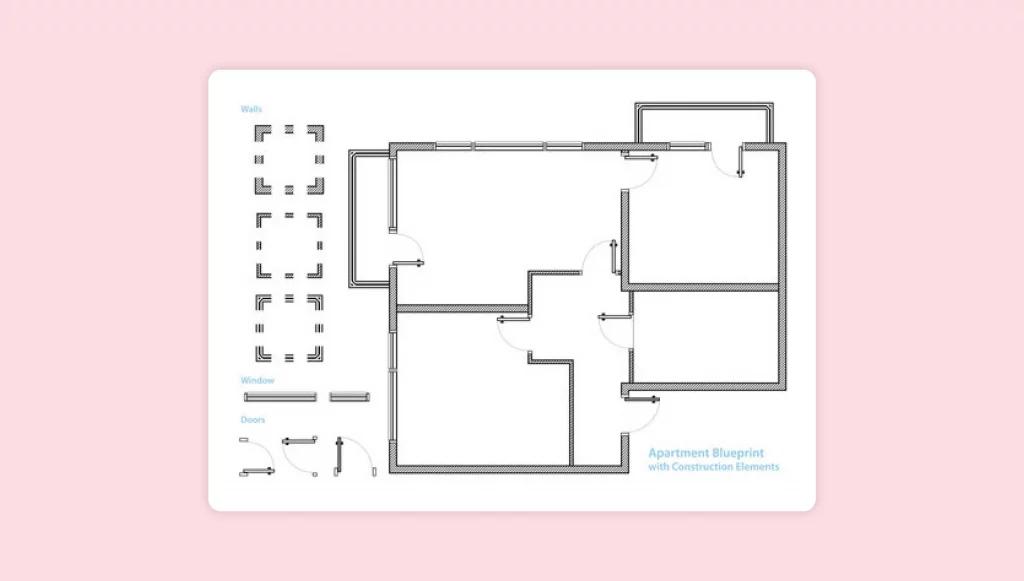 Foyr helps you easily identify different walls in floor plans