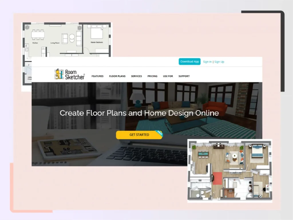 RoomSketcher website creating 2D and 3D floor plans