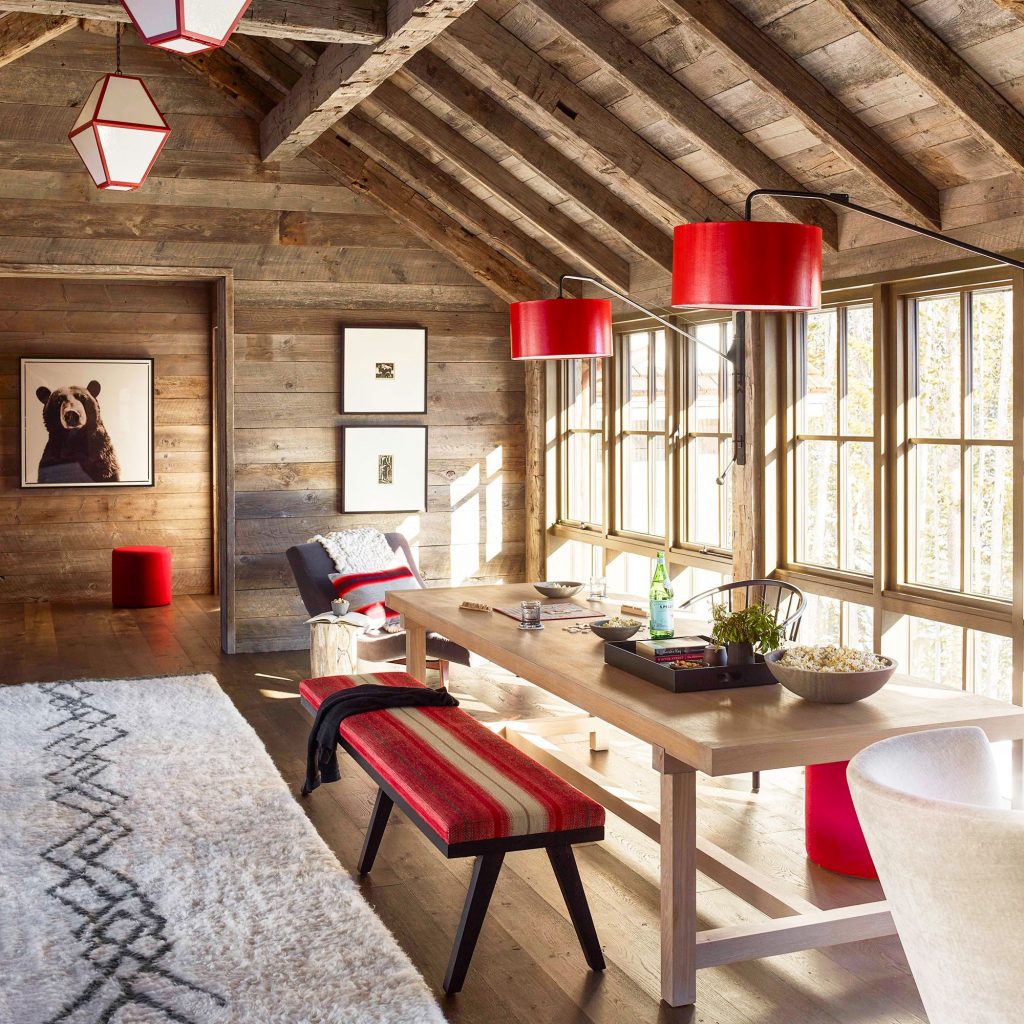 create modern and rustic interior design