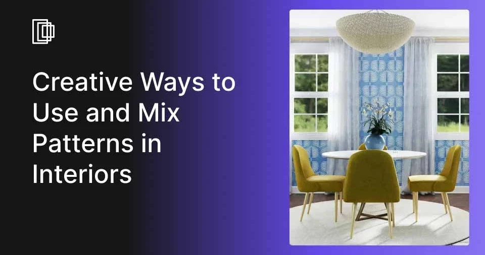 Use Foyr to create interior designs with mixed patterns