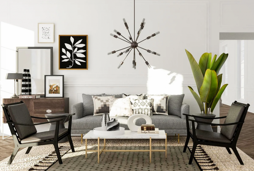 minimal eclectic interior design style