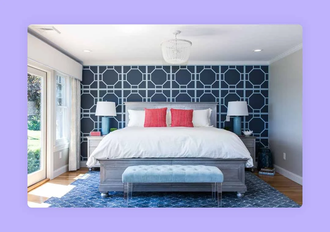 multiple patterns of numerous colours in interior design