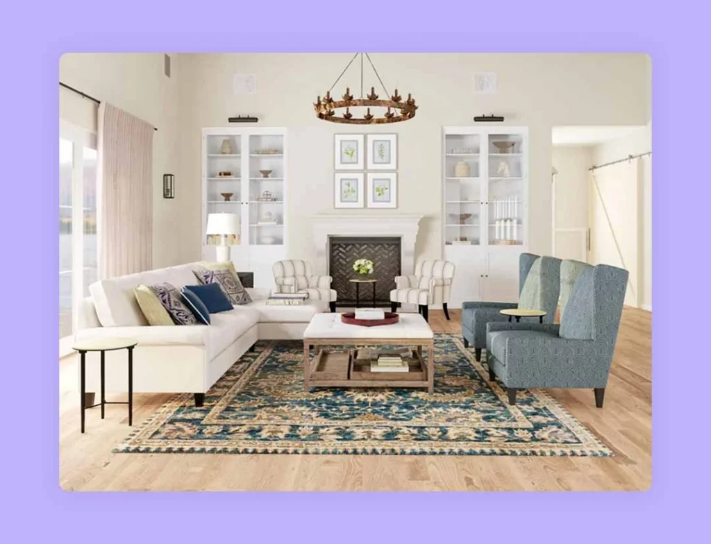 perfect balance of patterns in interior design