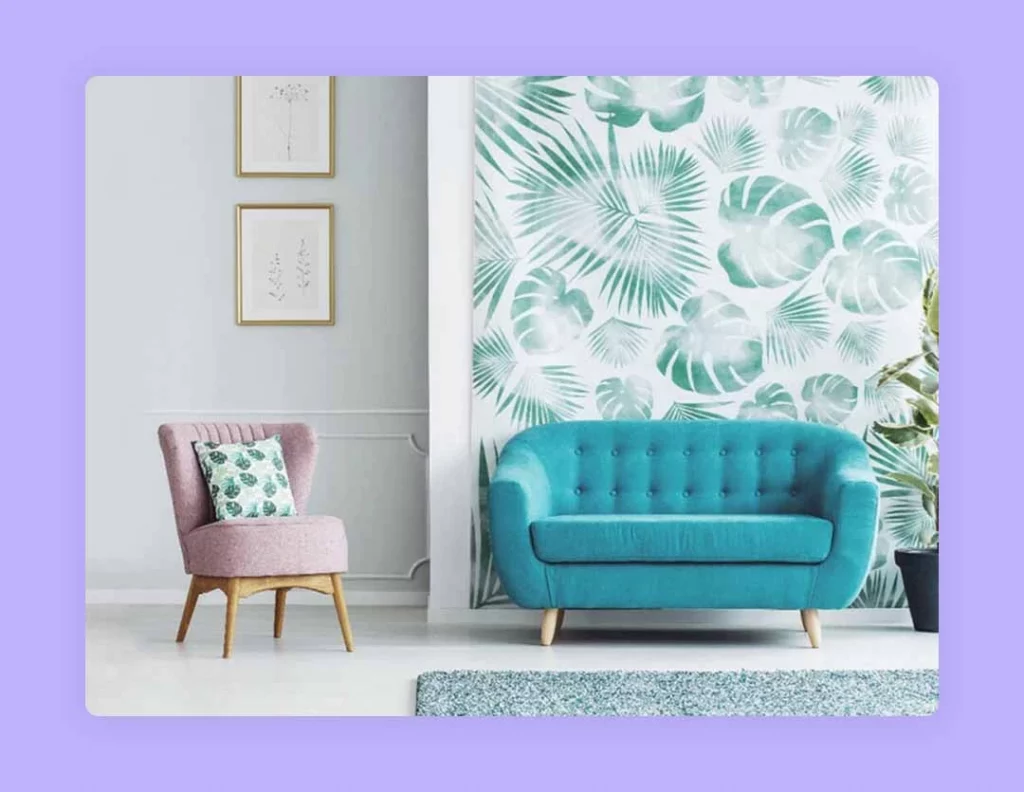 simple and complex pattern in interior design