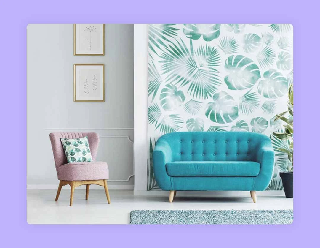 simple and complex pattern in interior design