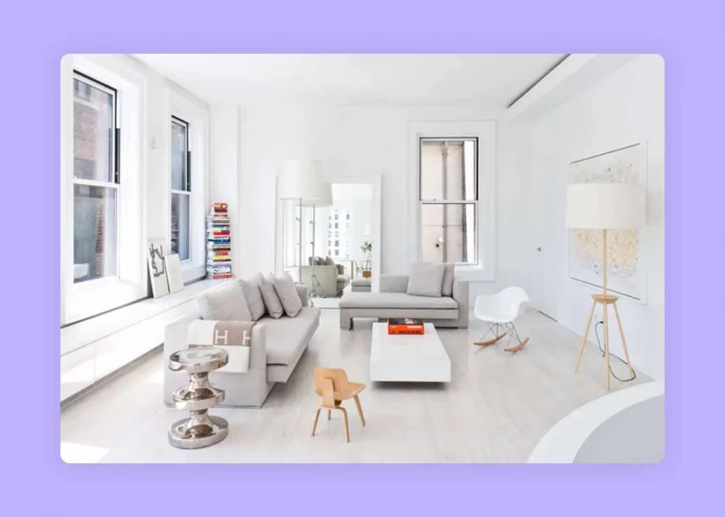 white pattern in interior design