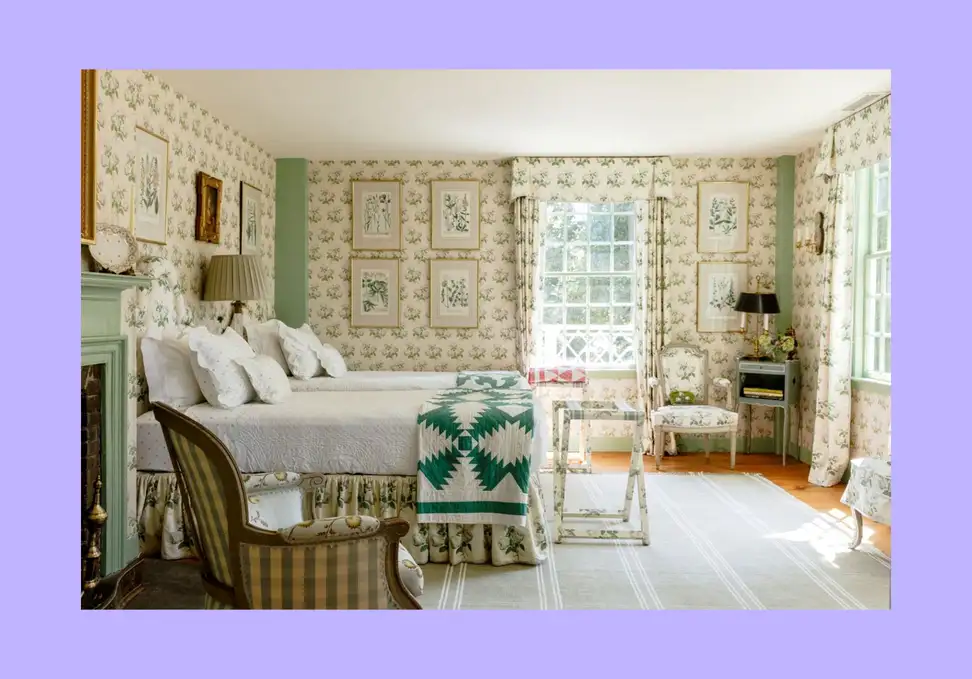 An interior that uses repeating wall panels to create a cohesive and harmonious design. 