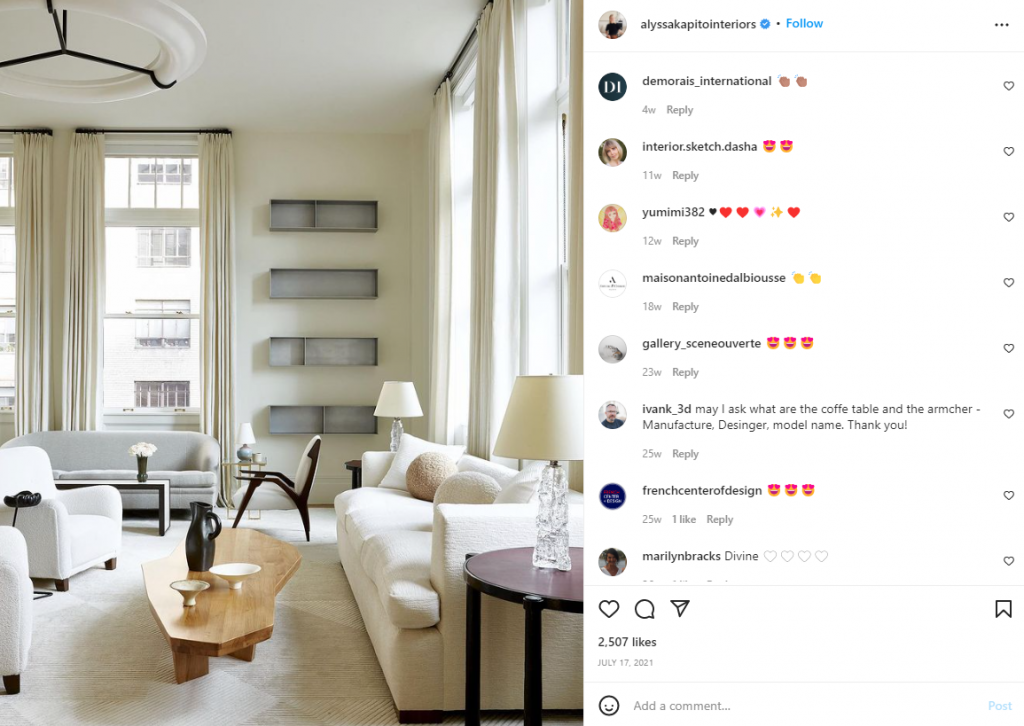 alyssa kapito interior design instagram influencers