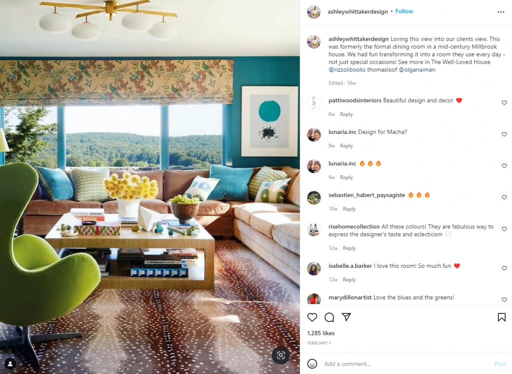 ashley whittaker interior design instagram influencers