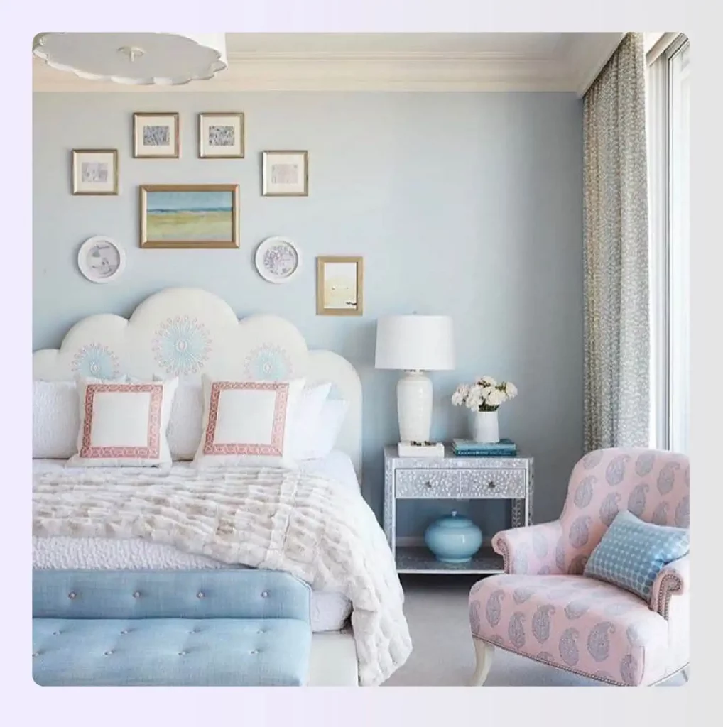 Bohemian shabby chic living space design