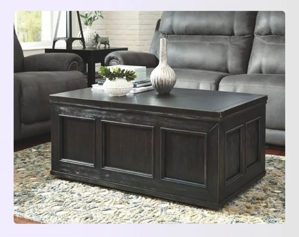 Distressed trunk shabby chic decor design