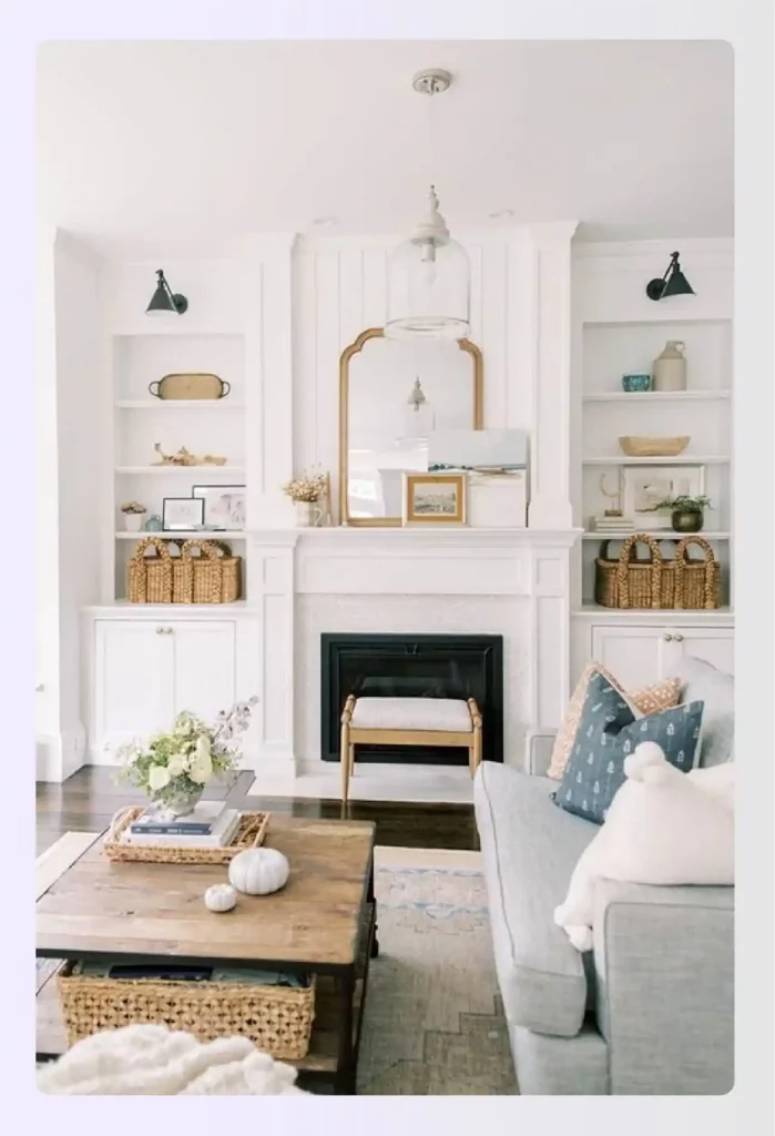 Old textures shabby chic room design