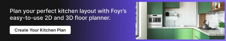 Foyr helps you create impressive designs for kitchens for all types of homes.