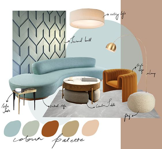 how to make mood board for interior design