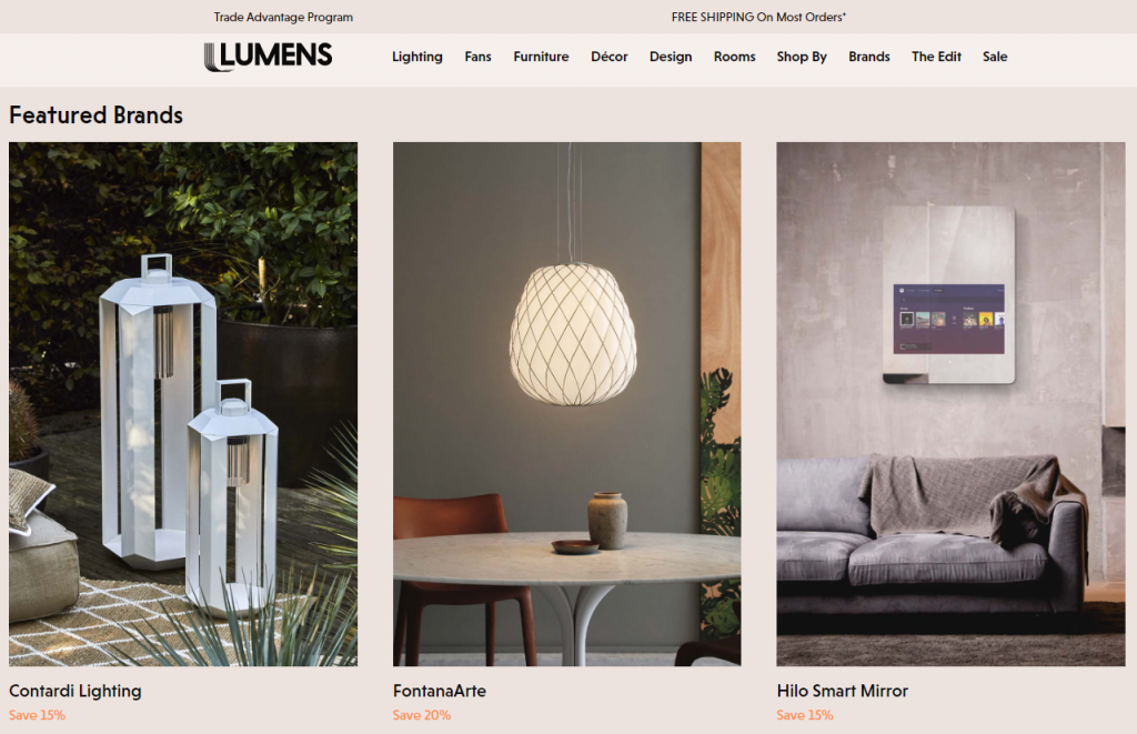 lumens interior design shop