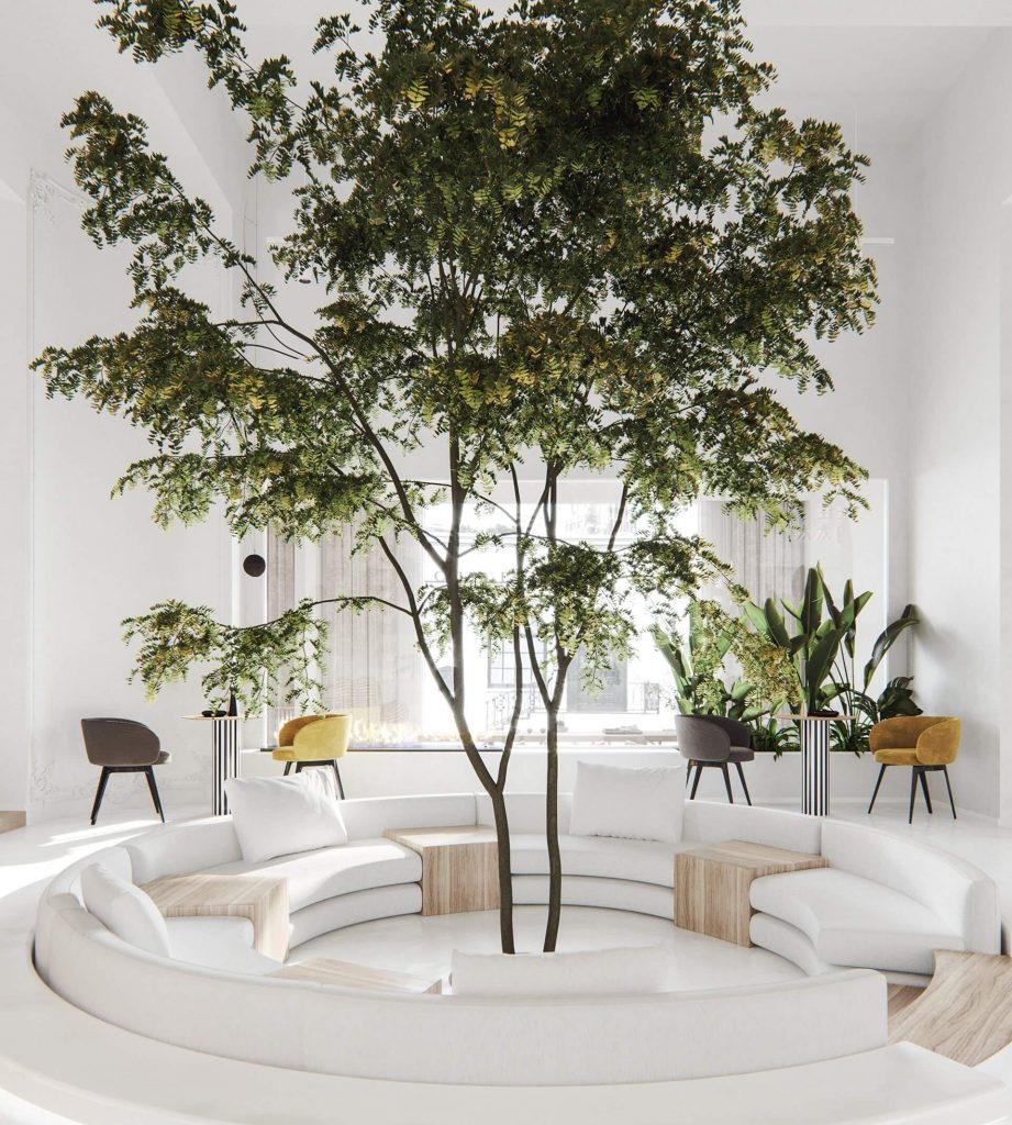 natural inclination - sunken living room design ideas