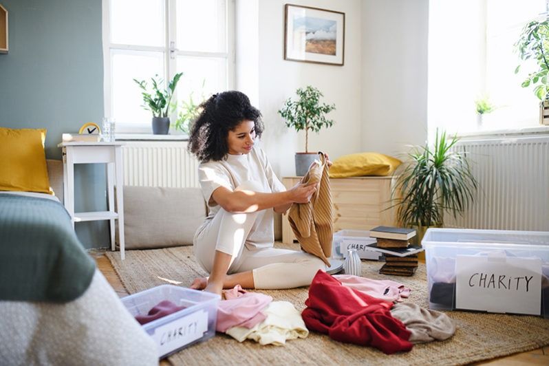 how to declutter your home - donate or recycle