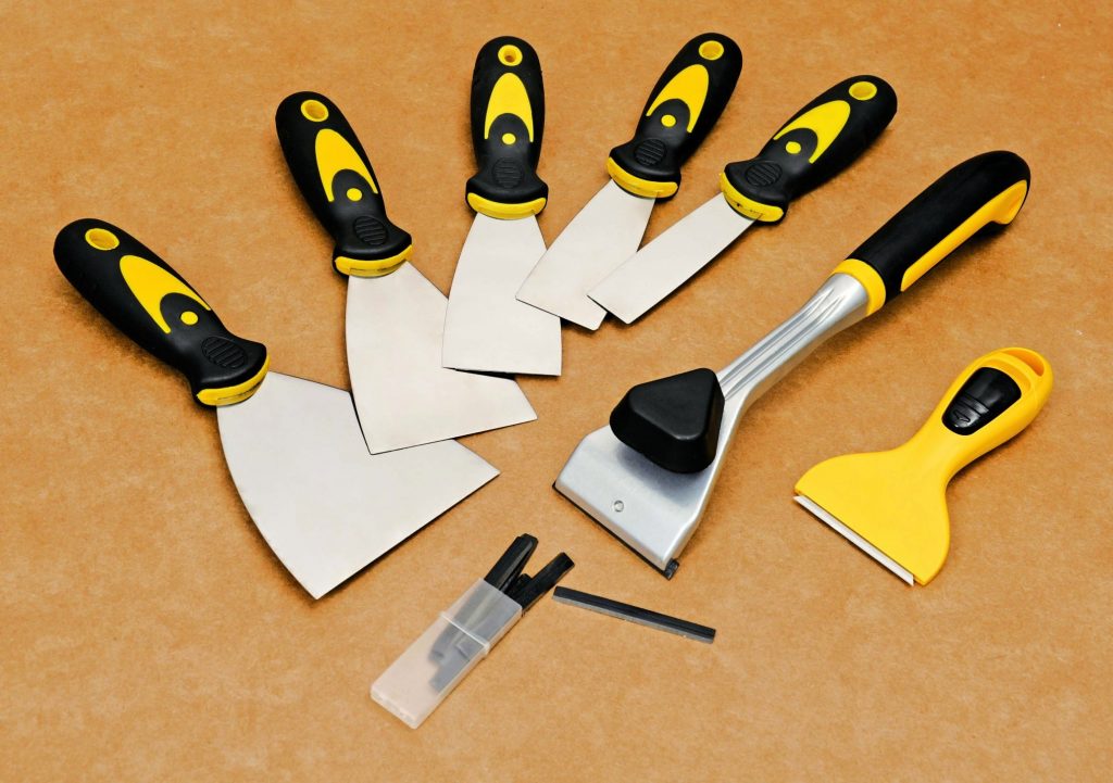 how to paint a room - keep cleaning tools