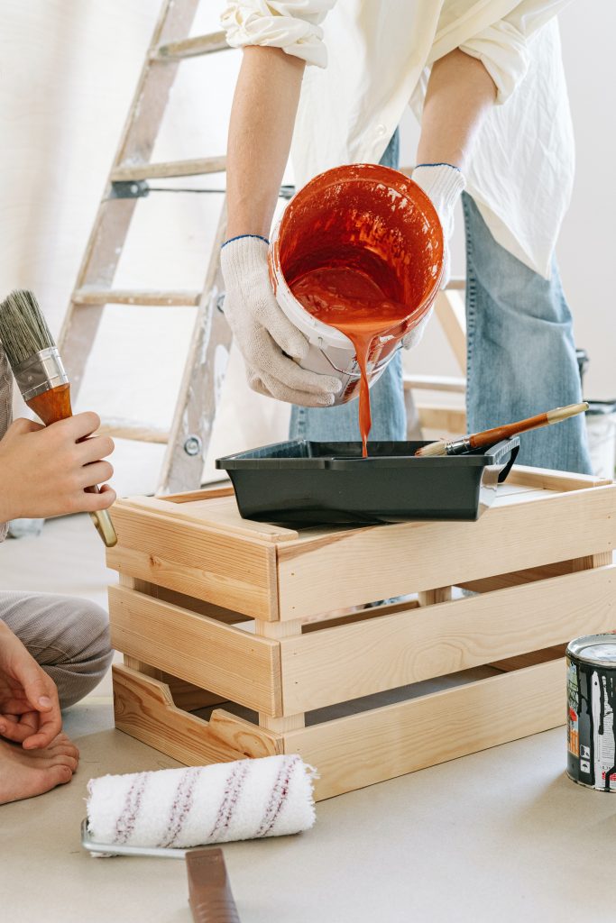 how to paint a room - purchase an extra bucket