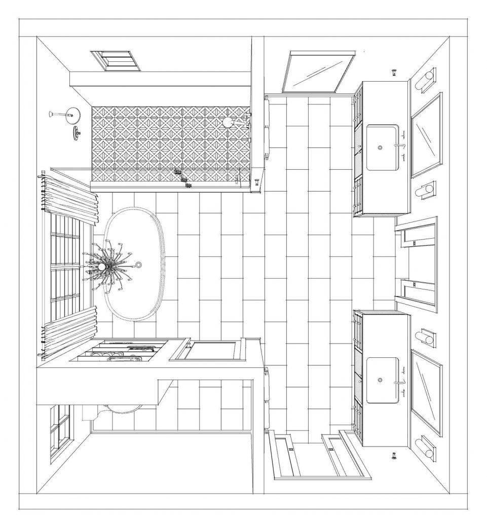 master bathroom floor plan size and dimensions