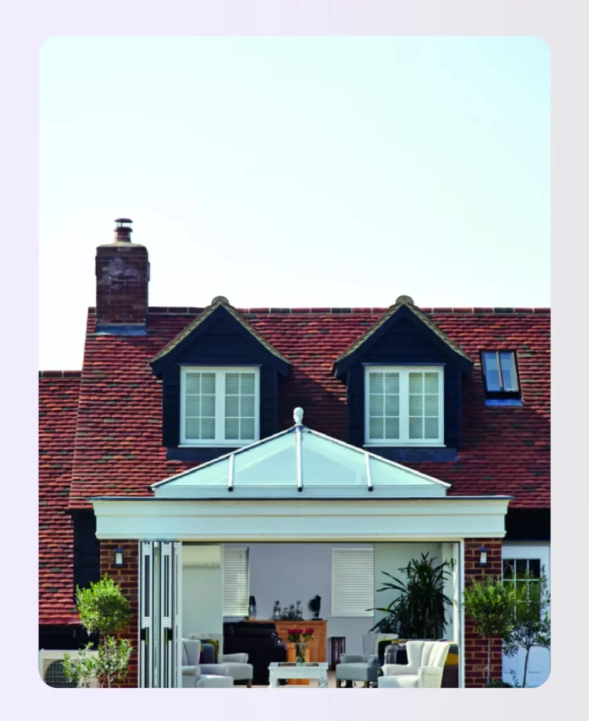 Elegant orangery extension with large bifold doors