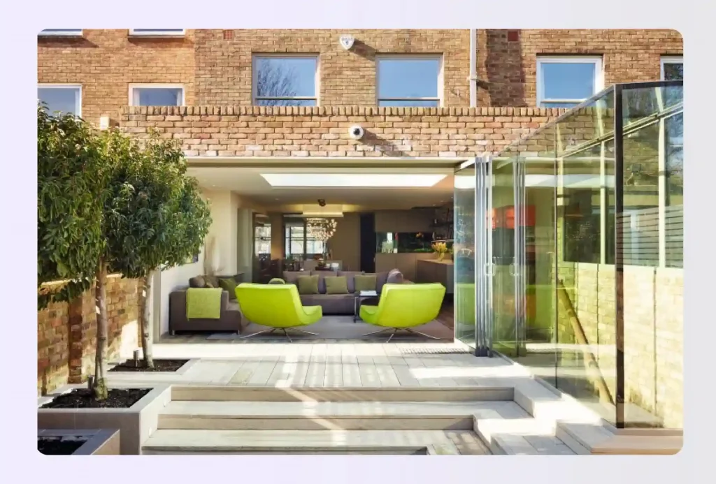 Lightwell extension bringing natural light into basement