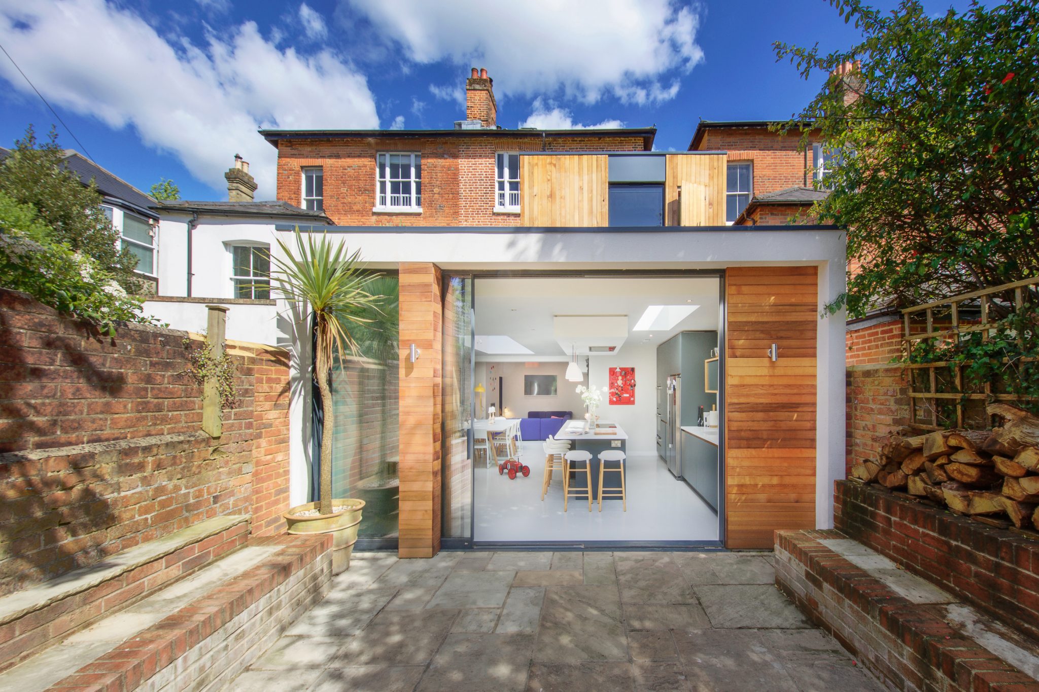 Kitchen Box Window Extends Beyond the Walls for Added Space and