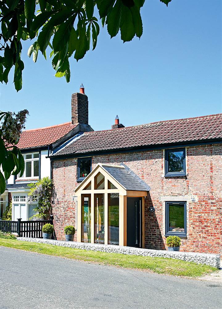 house extension ideas - add porch