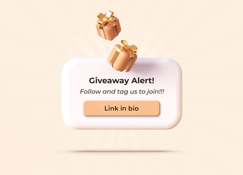 increase instagram engagement - conduct giveaway events
