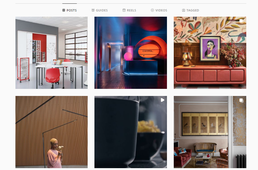 interior design brand on instagram - create brand and visual identity
