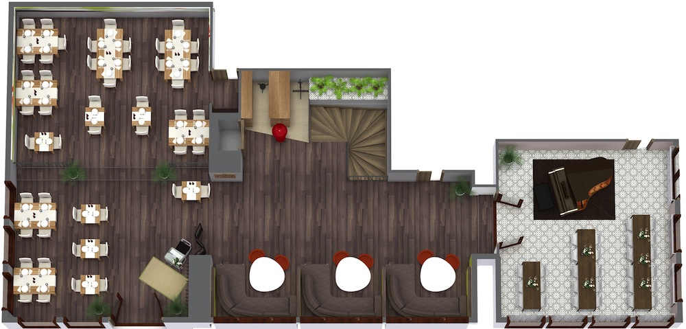 consideration to design restaurant floor plan