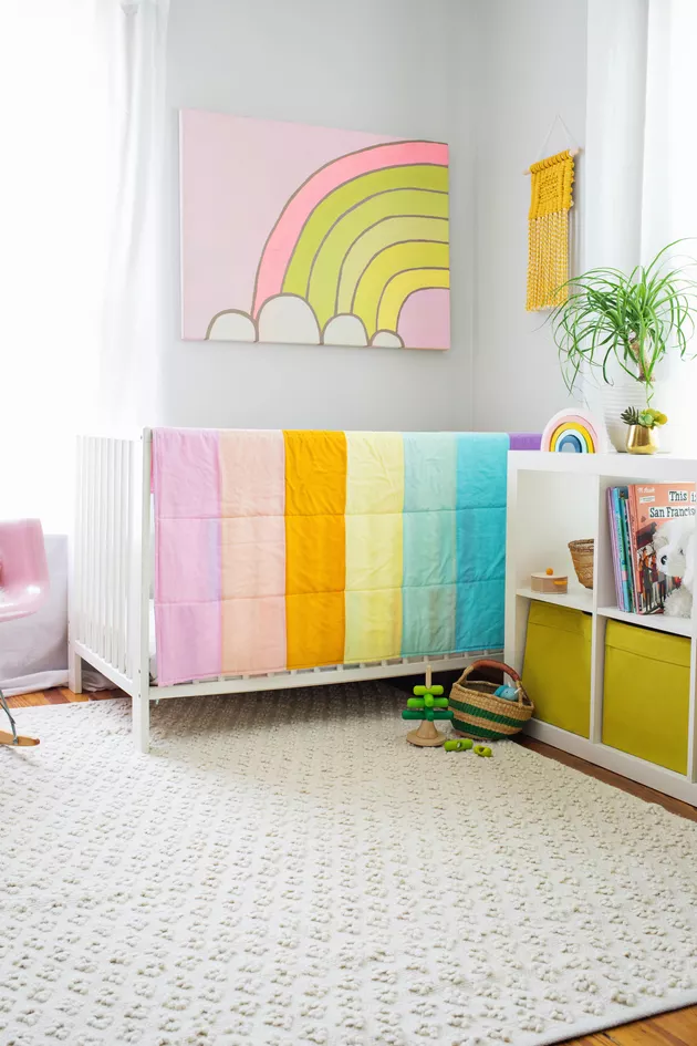 gender neutral nursery ideas - embrace multi colors
