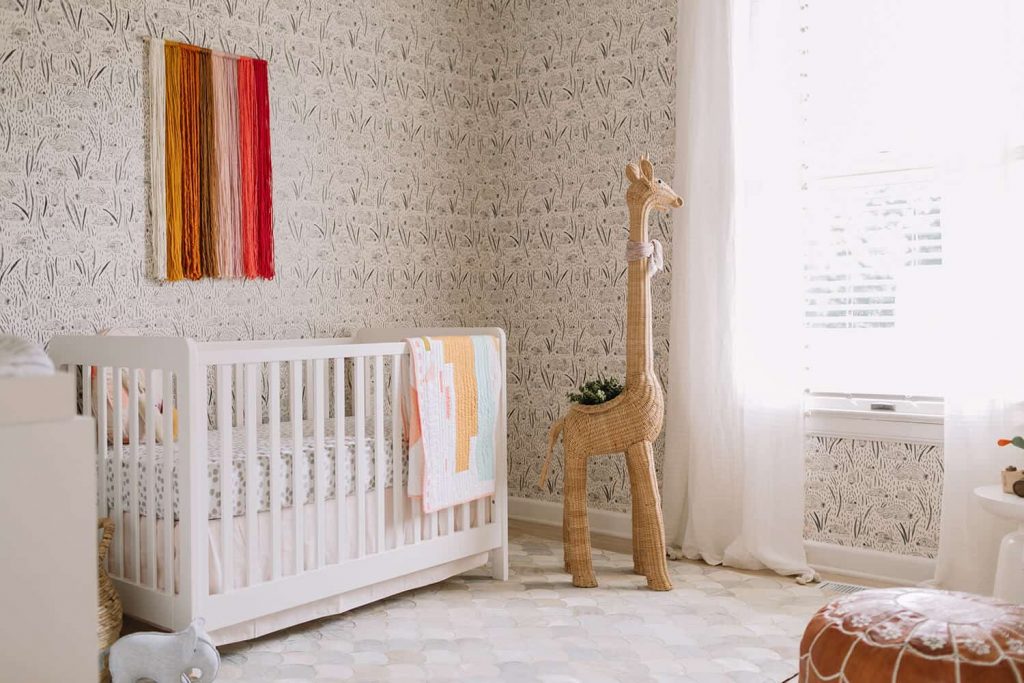 gender neutral nursery ideas - use pop colors and designs