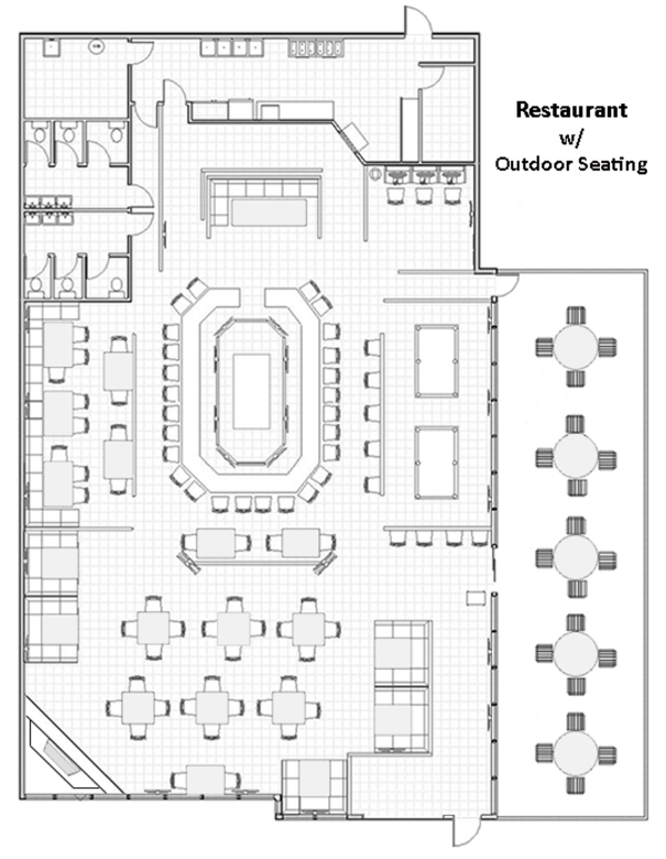 Restaurant Floor Plan With Merements Free - Infoupdate.org