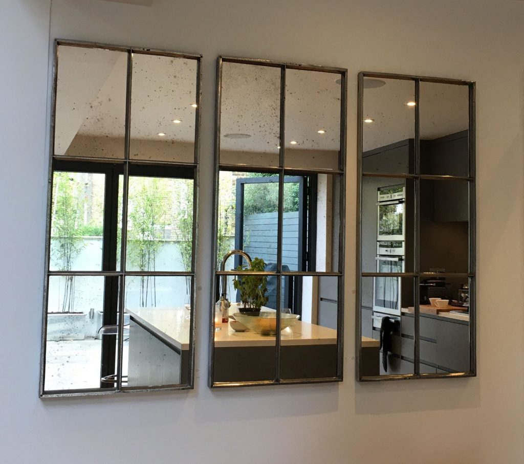 small kitchen design ideas - install mirror