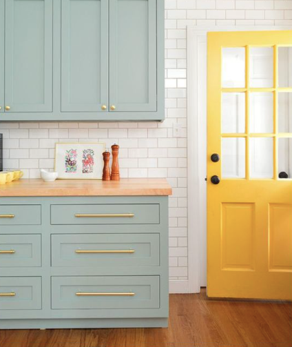 kitchen color schemes - pop color scheme