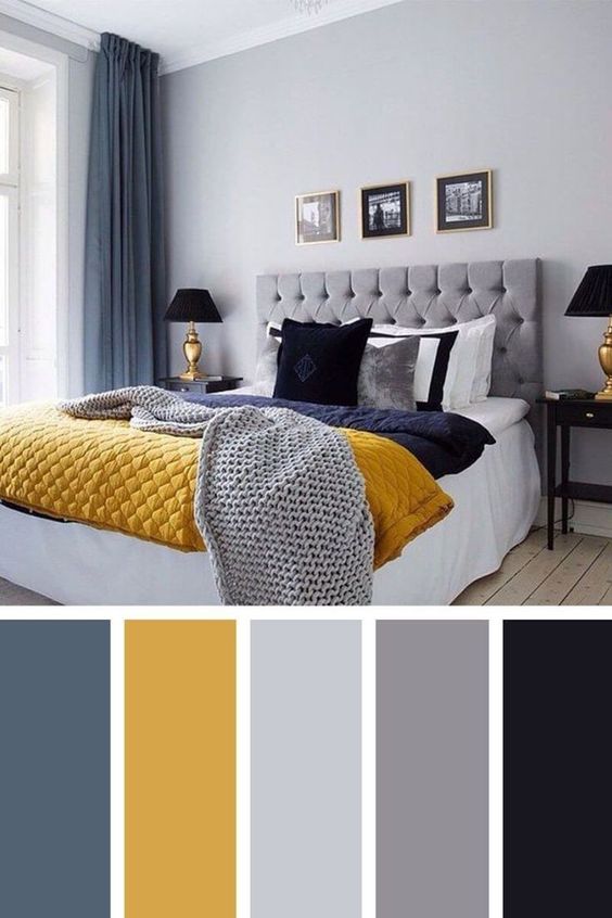 bedroom moodboard - color in place