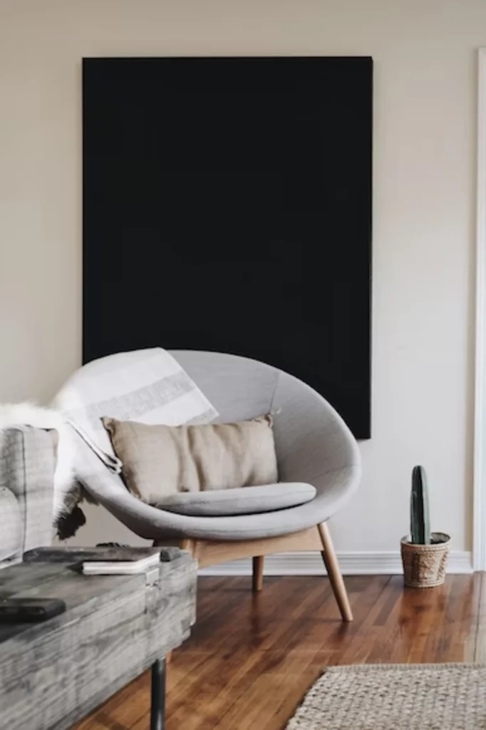 bedroom color schemes - black and white