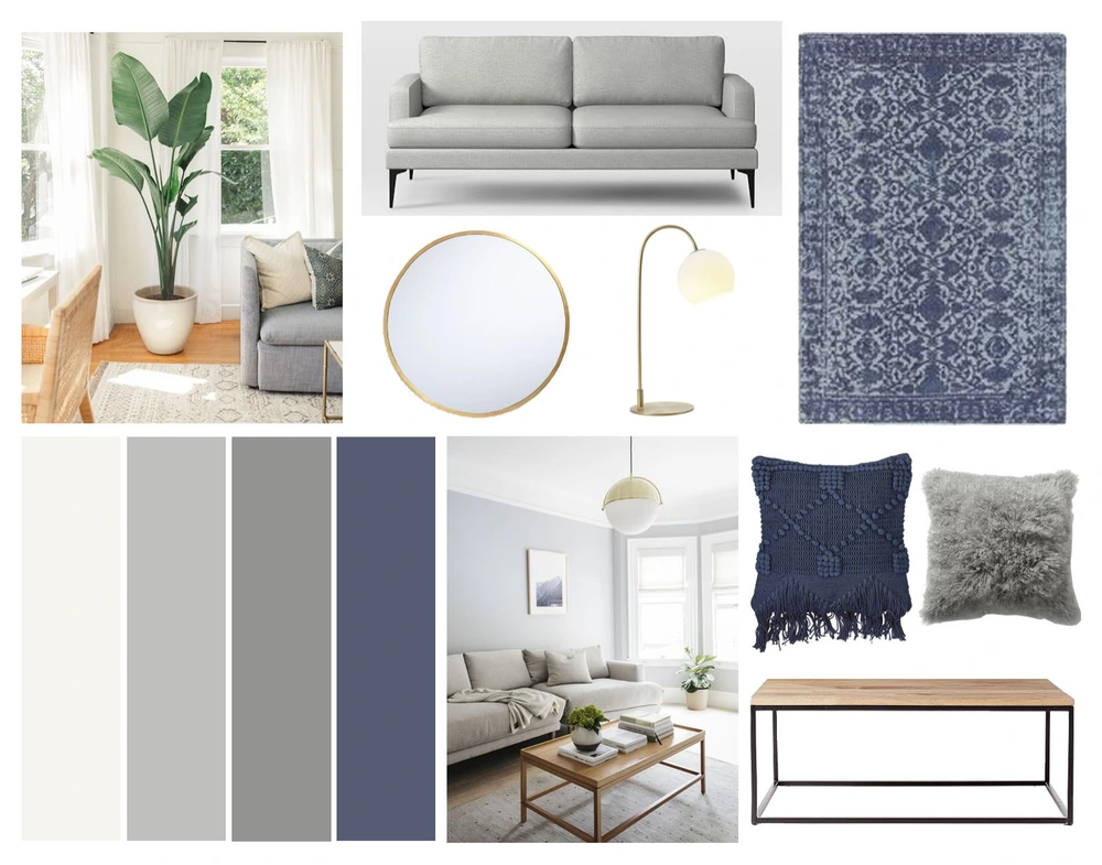 living room mood board design ideas