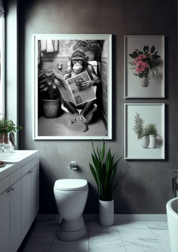 open-concept-bathroom-design-ideas-wall-paintings