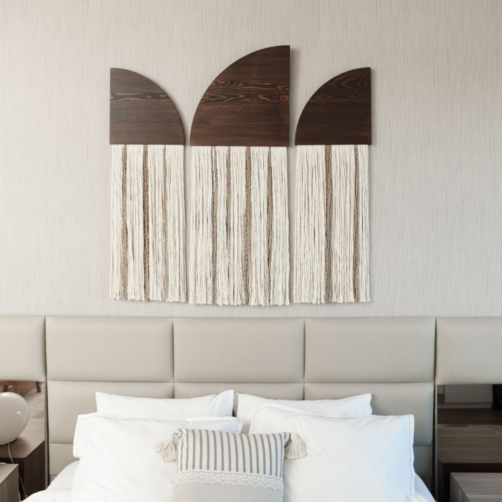 Best wall decor idea 22 - Consider symmetrical wall hangings