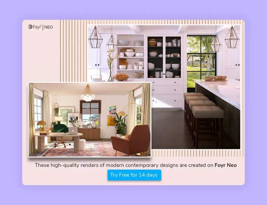 Get upto 12K renders of designs in minutes with Foyr