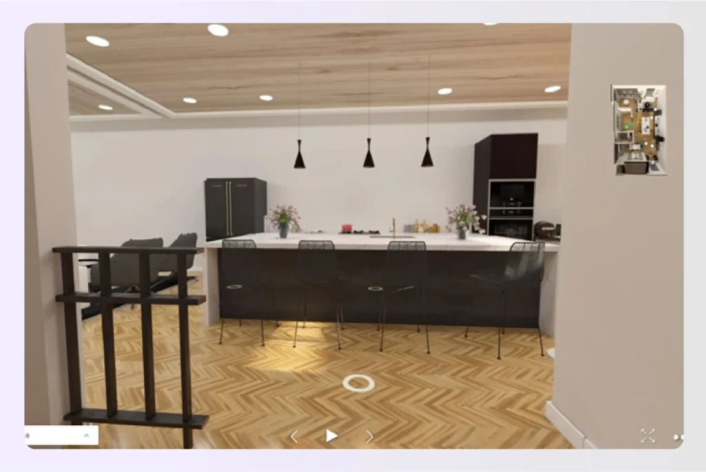 Interior kitchen design created with Foyr Neoย Interior kitchen design created with Foyr Neoย
