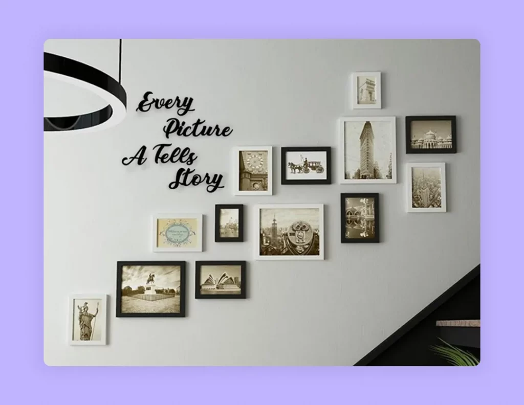 Tell a story on Blank Wall