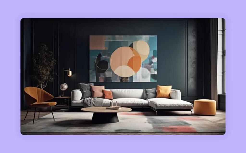 abstract wall art decor