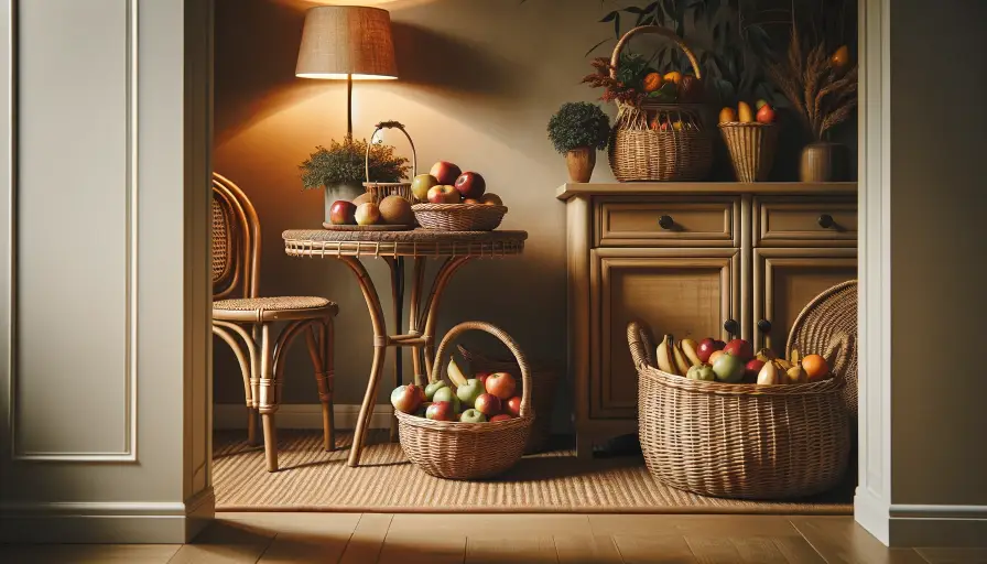 Thanksgiving Decoration - Snack-breakfast table in the corners
