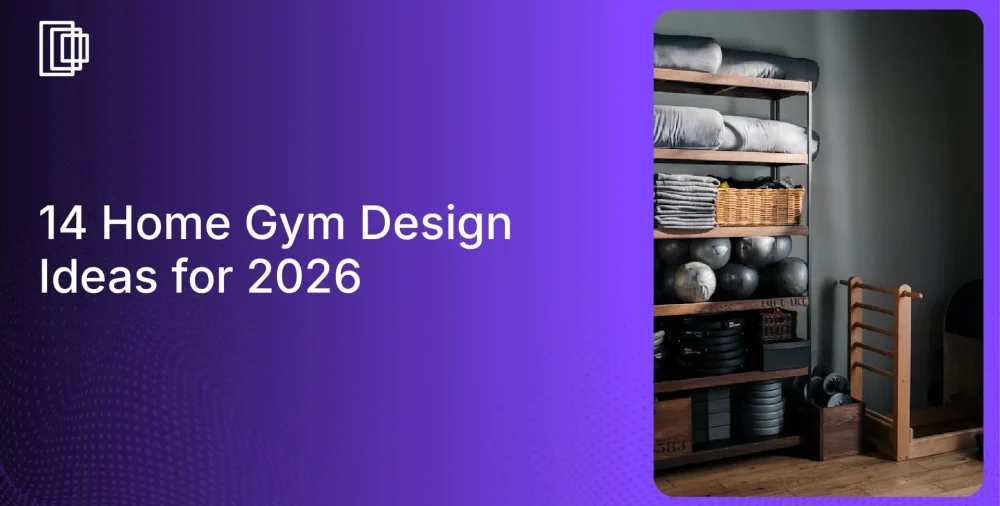 Create home gym floor plan rendere with Foyr