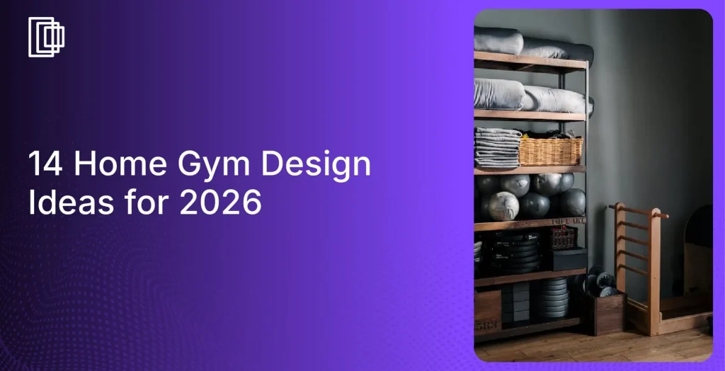 Create home gym floor plan rendere with Foyr
