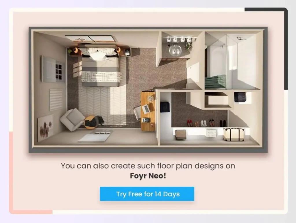 Creating detailed 2D and 3D floor plans in Foyr Neo