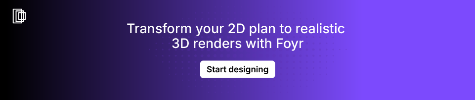 Easily convert 2D plans to 3D models online with Foyr